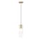 Z-Lite Alton Pendant, 1-Light, 4.75 In.W x 14.25 In.H, Modern Gold/Clear+Frosted 824P-MGLD - alternate 1